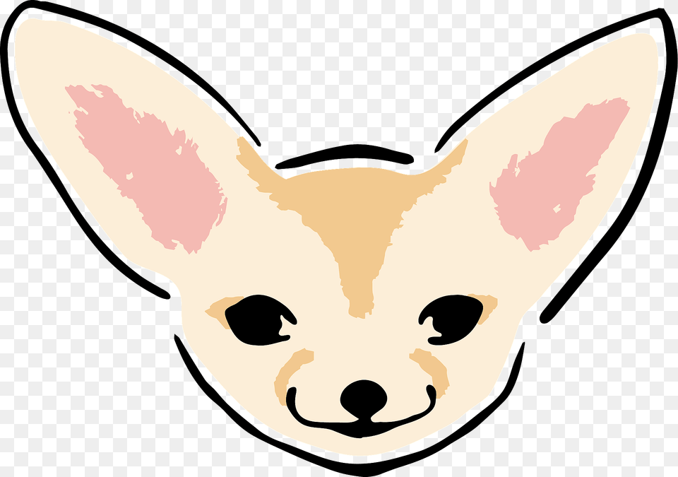 Fennec Fox Face Clipart, Animal, Pet, Sea Life, Mammal Free Png Download