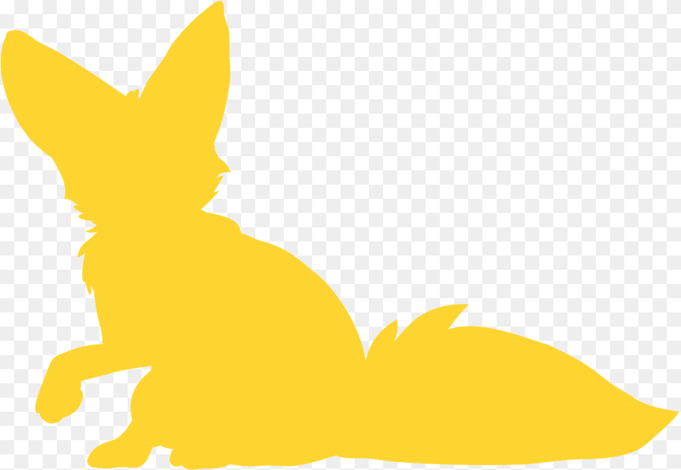 Fennec Fox Silhouette, Animal, Fish, Sea Life, Shark Png Image