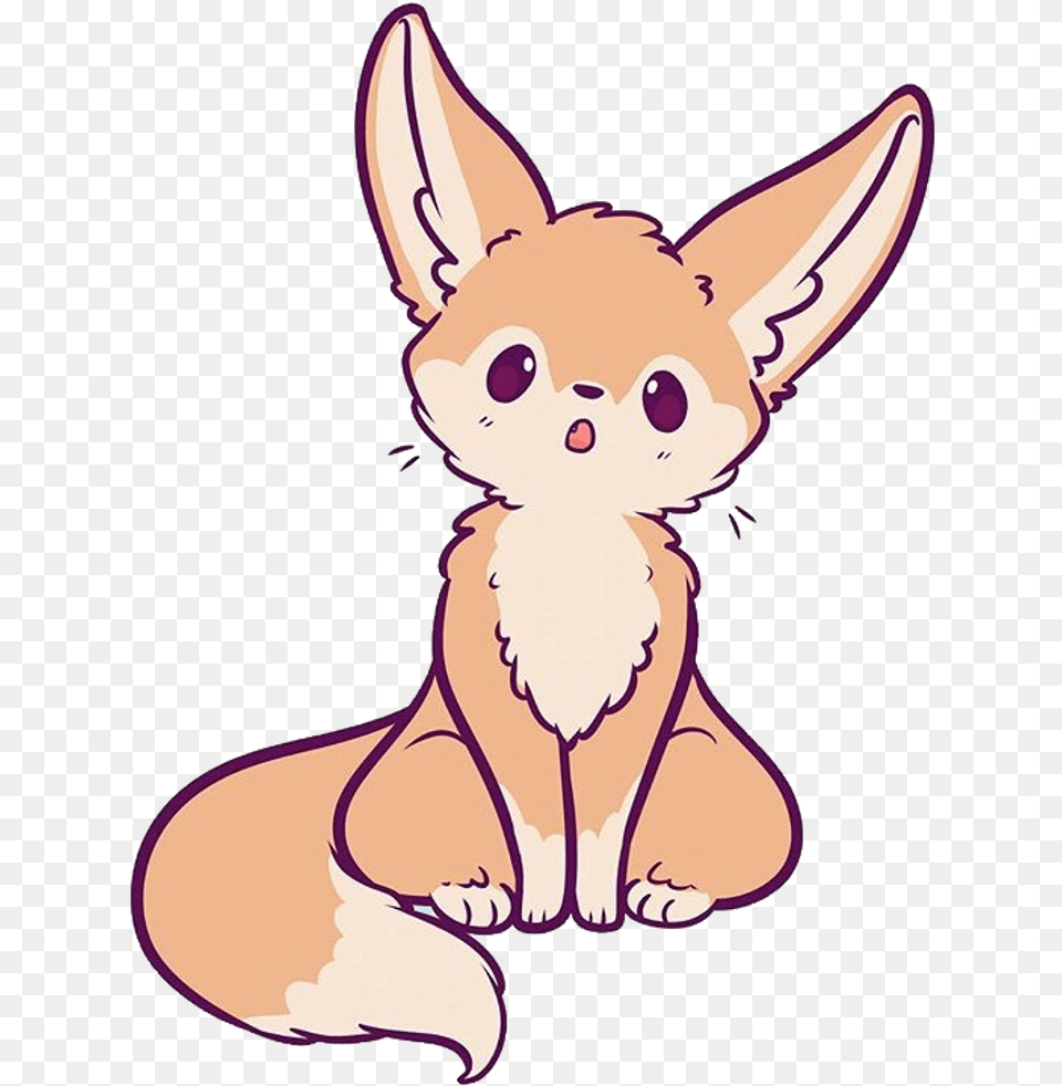 Fennecfox Sticker Chibi Fennec Fox Drawing, Baby, Person, Animal, Pet Free Png Download