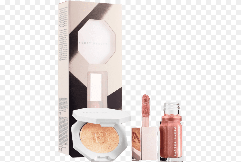 Fenty Beauty Baby Mini Lip And Face Set, Cosmetics, Head, Person, Lipstick Png Image