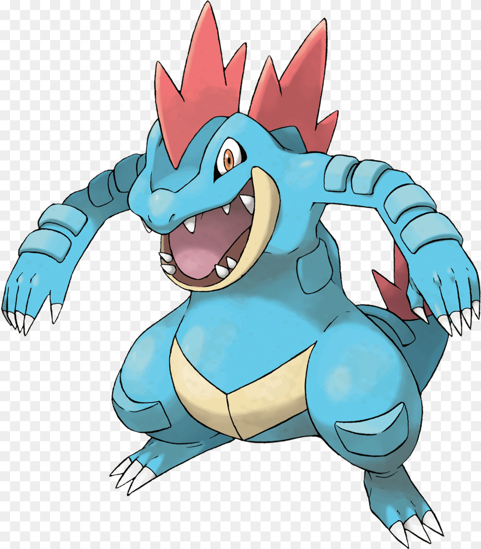 Feraligatr Feraligatr Pokemon, Baby, Person, Book, Comics Free Png Download