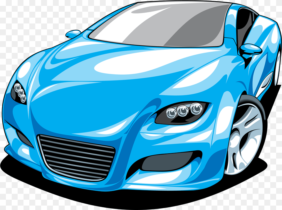 Ferarri Clipart Fruit Blue Sports Car Vector Sports Cars Vector, Coupe, Sports Car, Transportation, Vehicle Png Image