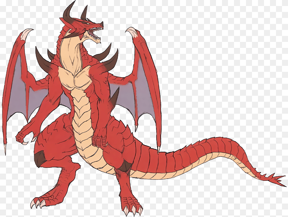 Ferd Red Dragon Concept Fire Emblem Path Of Radiance Dragon, Animal, Dinosaur, Reptile Free Transparent Png