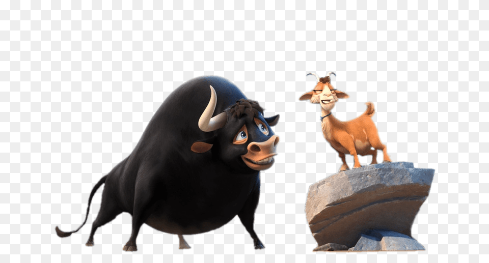 Ferdinand And Goat, Animal, Bull, Mammal, Buffalo Png Image