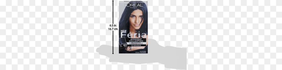 Feria Midnight Collection Multi Faceted Shimmering, Advertisement, Black Hair, Hair, Person Free Png