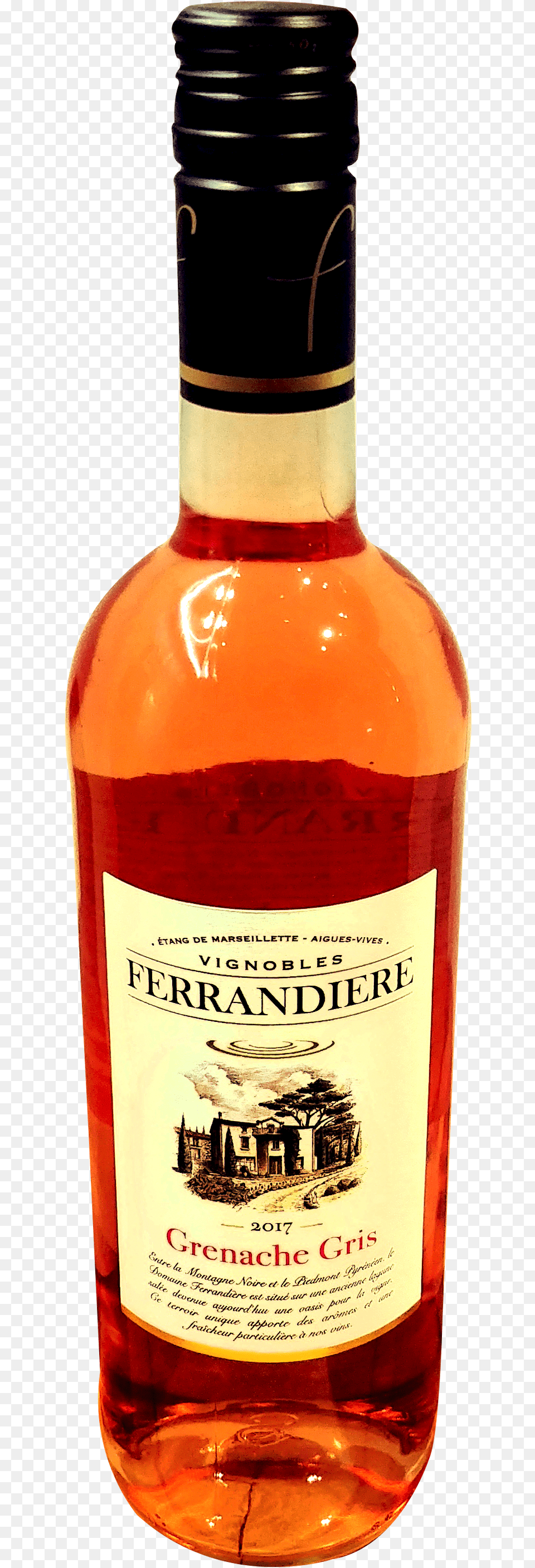Ferrandiere Glass Bottle, Alcohol, Beverage, Liquor, Beer Png Image