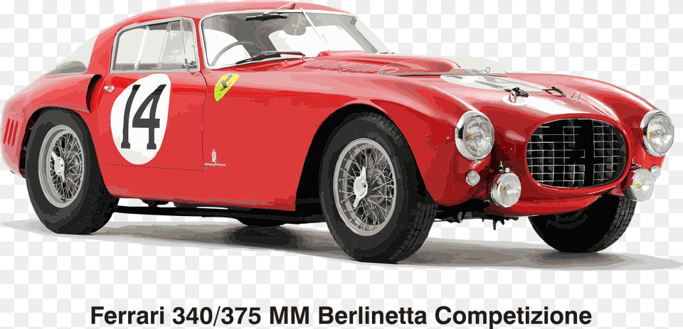 Ferrari Mm Berlinetta Competizione Year 1953 1953 Ferrari 340 Mm, Car, Vehicle, Coupe, Transportation Free Transparent Png