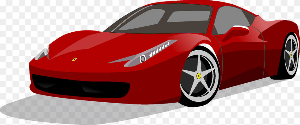 Ferrari 458 Clipart, Car, Vehicle, Coupe, Transportation Png Image