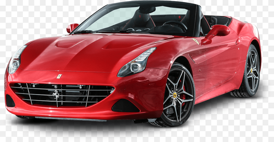 Ferrari California Red Car Image, Wheel, Vehicle, Transportation, Machine Free Png