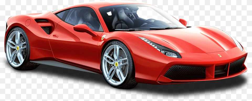 Ferrari Car Clipart Download Ferrari 488 Gtb, Wheel, Vehicle, Coupe, Machine Free Png