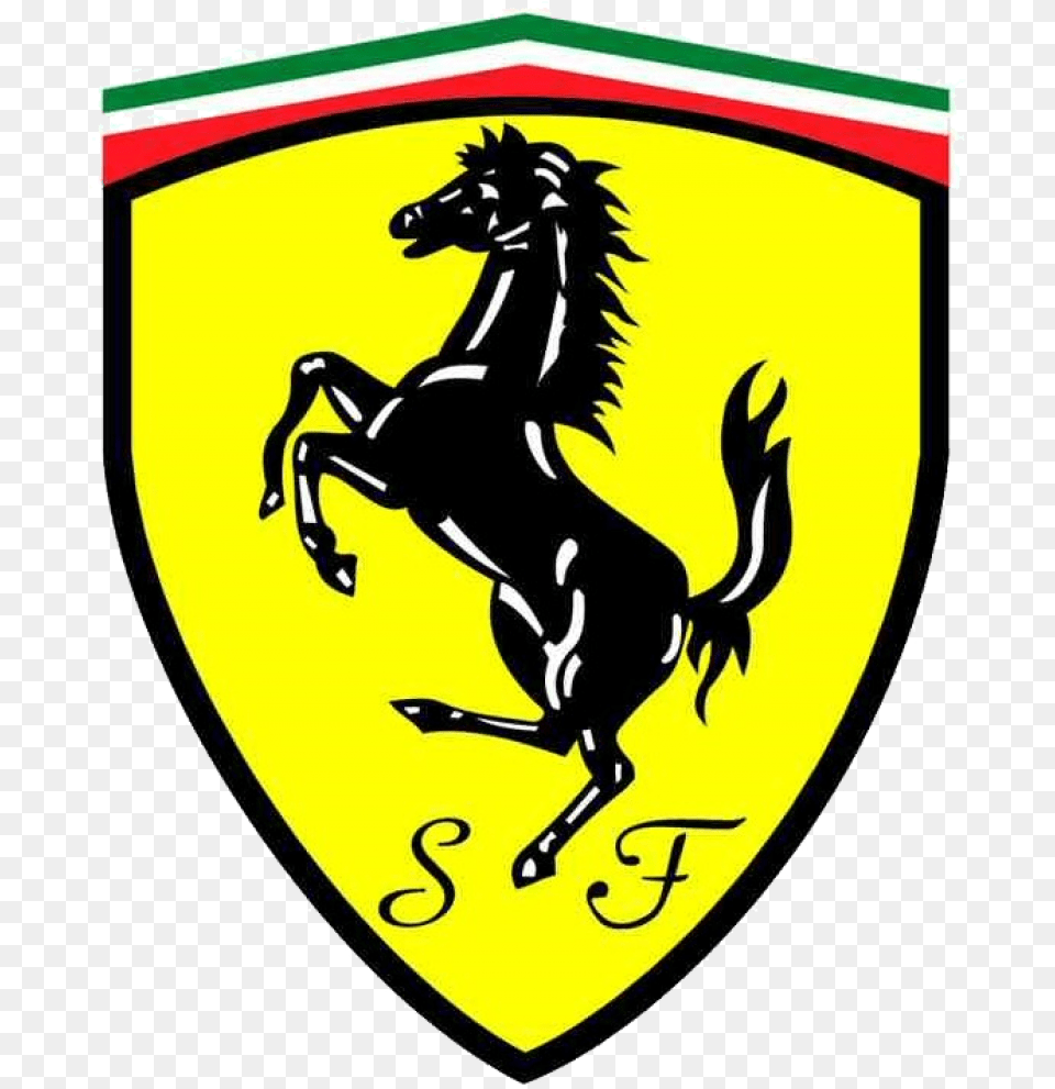 Ferrari Car Logo Brand Image Scuderia Ferrari Logo, Emblem, Symbol, Armor, Person Free Png Download