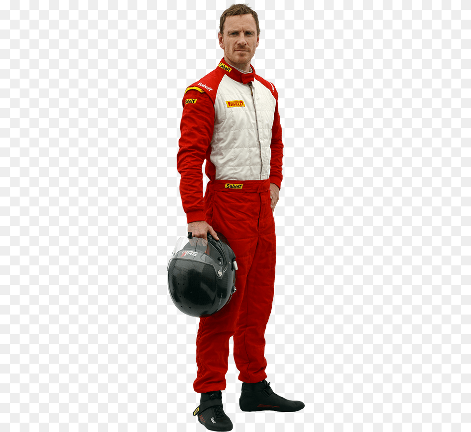 Ferrari Challenge Michael Fassbender Ferrari, Clothing, Pants, Hardhat, Helmet Free Png