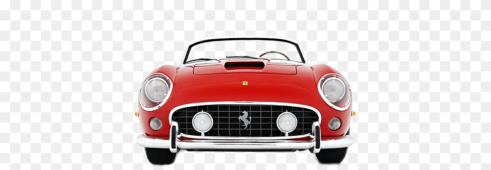 Ferrari Emblem Logo Stickpng Vintage Car Front View, Transportation, Vehicle Png Image