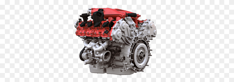 Ferrari Engine Side View, Machine, Motor, Device, Grass Png Image