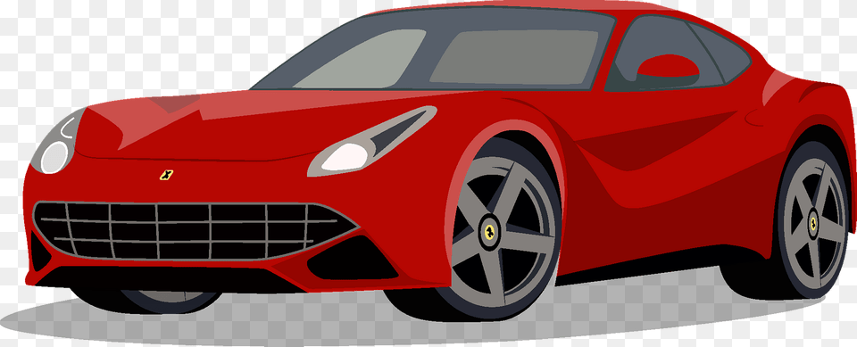 Ferrari F12 Clipart, Car, Vehicle, Coupe, Transportation Png