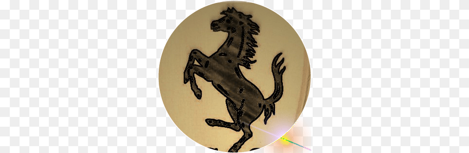 Ferrari Ferrari Horse Logo, Disk, Animal, Mammal Free Png Download