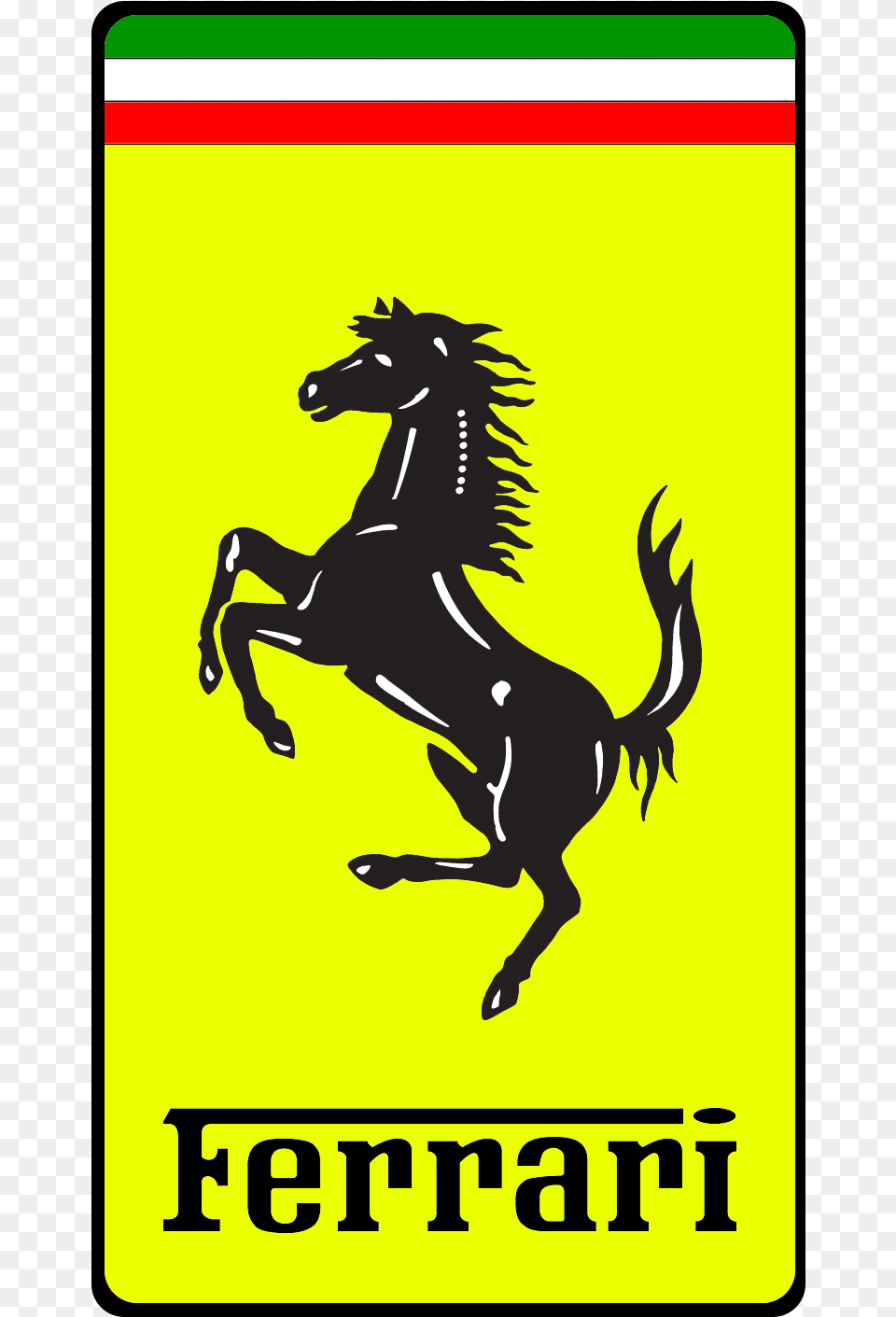 Ferrari Ferrari Logo Rectangle, Animal, Colt Horse, Horse, Mammal Free Png