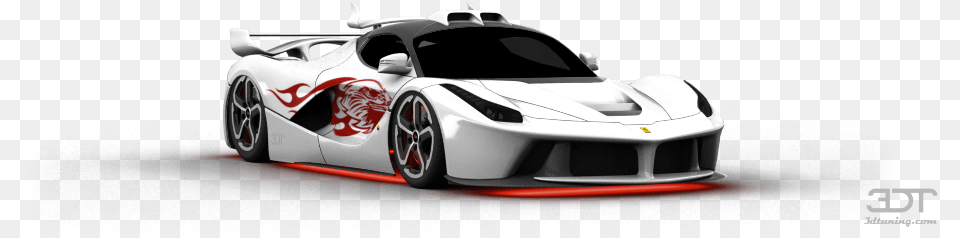 Ferrari Laferrari Coupe 2014 Tuning White Ferrari Laferrari, Car, Transportation, Vehicle, Machine Png Image
