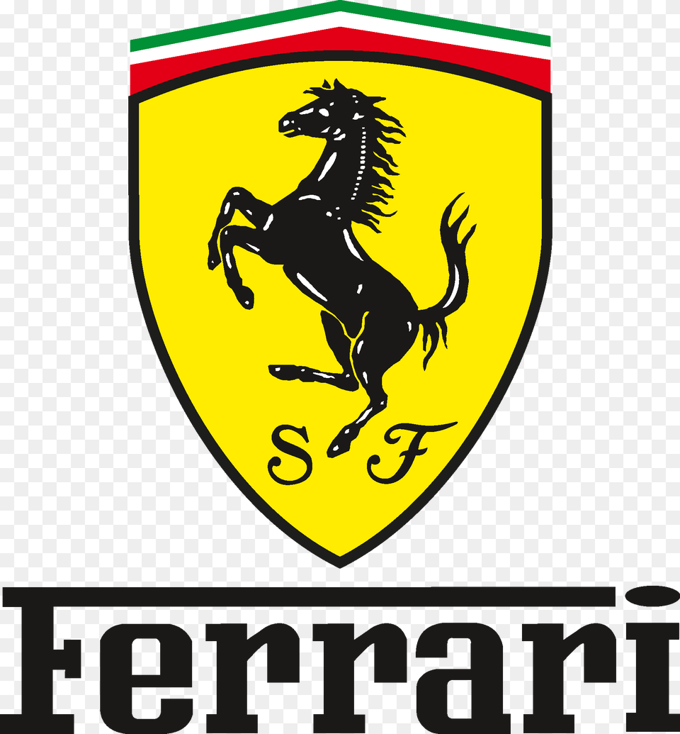 Ferrari Logo, Emblem, Symbol Png Image