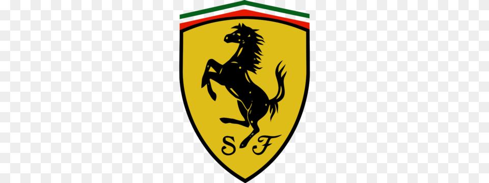 Ferrari Logo Clipart, Emblem, Symbol, Armor Free Png