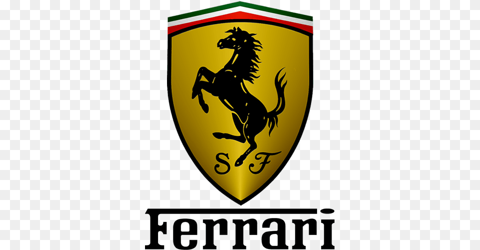 Ferrari Logo Formula, Emblem, Symbol, Armor, Person Png