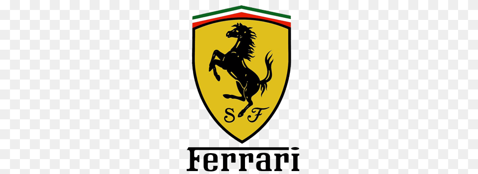 Ferrari Logo Icon, Emblem, Symbol, Animal, Horse Png Image
