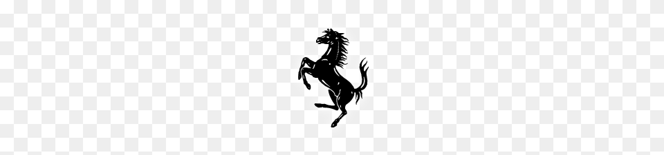 Ferrari Logo Icon Transparent, Silhouette, Stencil, Animal, Antelope Png Image