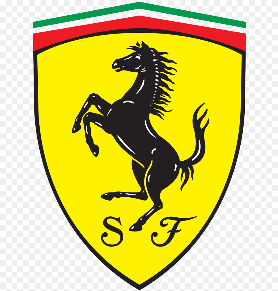 Ferrari Logo Meaning And History Symbol Logo Ferrari, Armor, Animal, Horse, Mammal Free Transparent Png