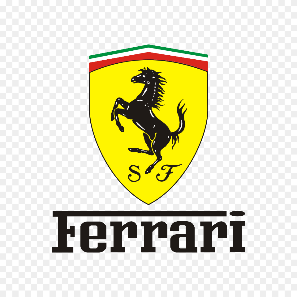 Ferrari Logo Photo Arts, Emblem, Symbol, Animal, Bird Png Image