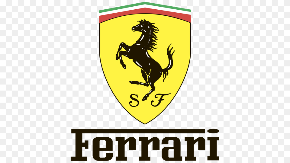 Ferrari Logo Transparent, Emblem, Symbol, Animal, Horse Png Image