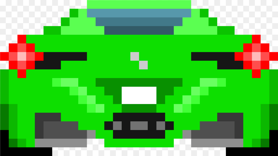 Ferrari Pixel Art, Green, First Aid Png