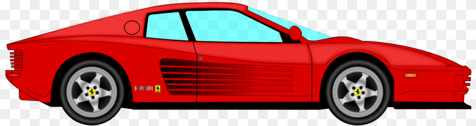 Ferrari Testarossa Vector, Alloy Wheel, Vehicle, Transportation, Tire Free Png Download