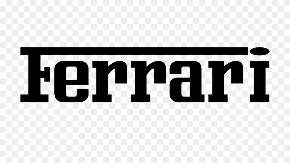 Ferrari Text Logo, Green Free Png