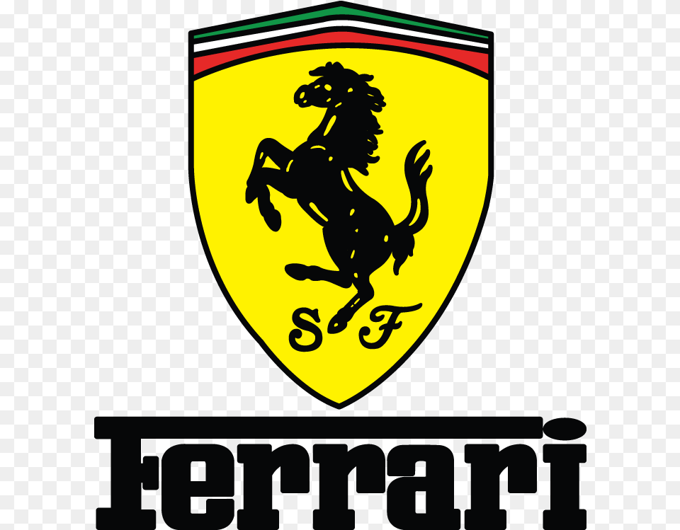 Ferrari Y Drawing Of Ferrari Logo, Emblem, Symbol, Person, Armor Free Transparent Png