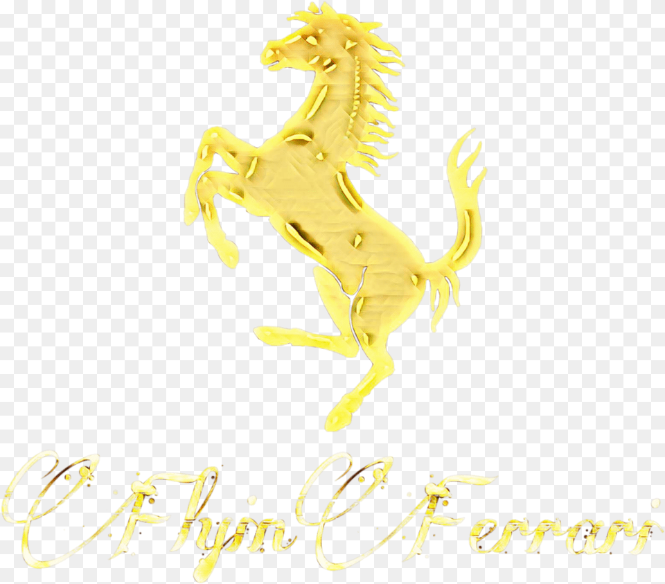Ferrarigoesgold Stallion, Animal, Dinosaur, Reptile, Logo Free Png Download