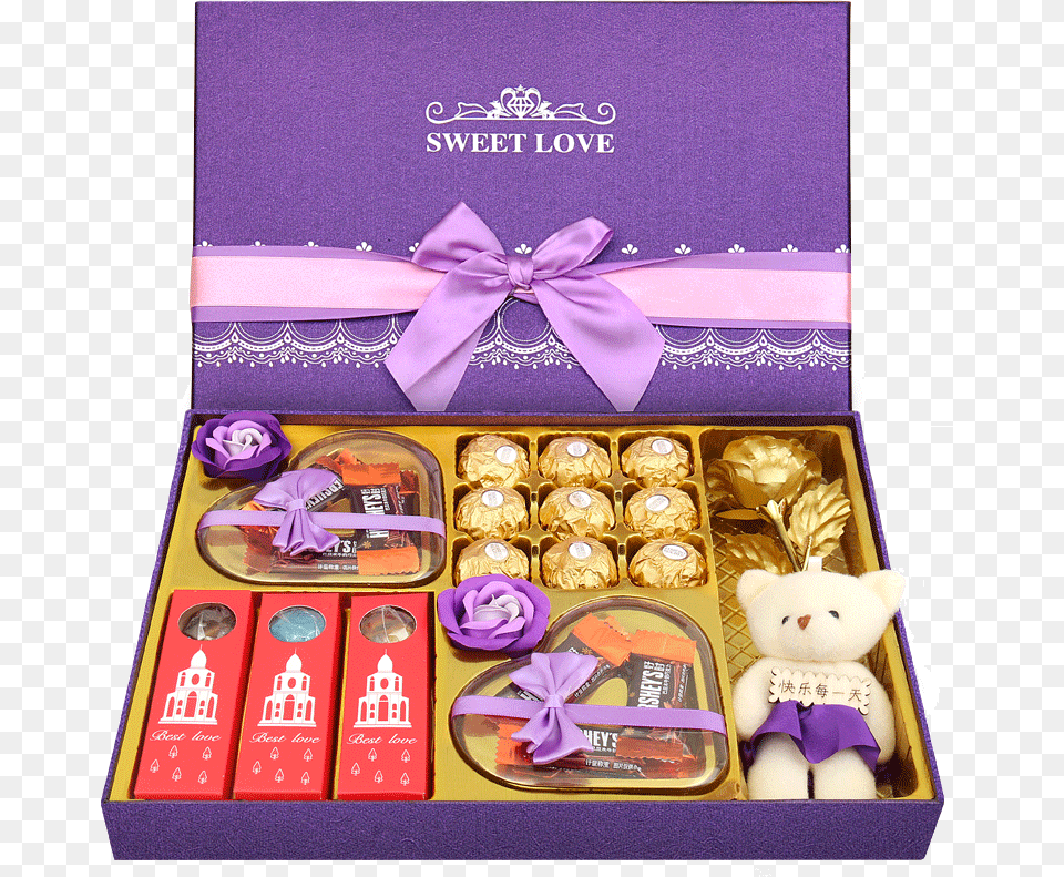 Ferrero Chocolate Gift Box Starry Stick 12 Zodiac Candy Ferrero Rocher, Purple, Teddy Bear, Toy, Flower Free Png