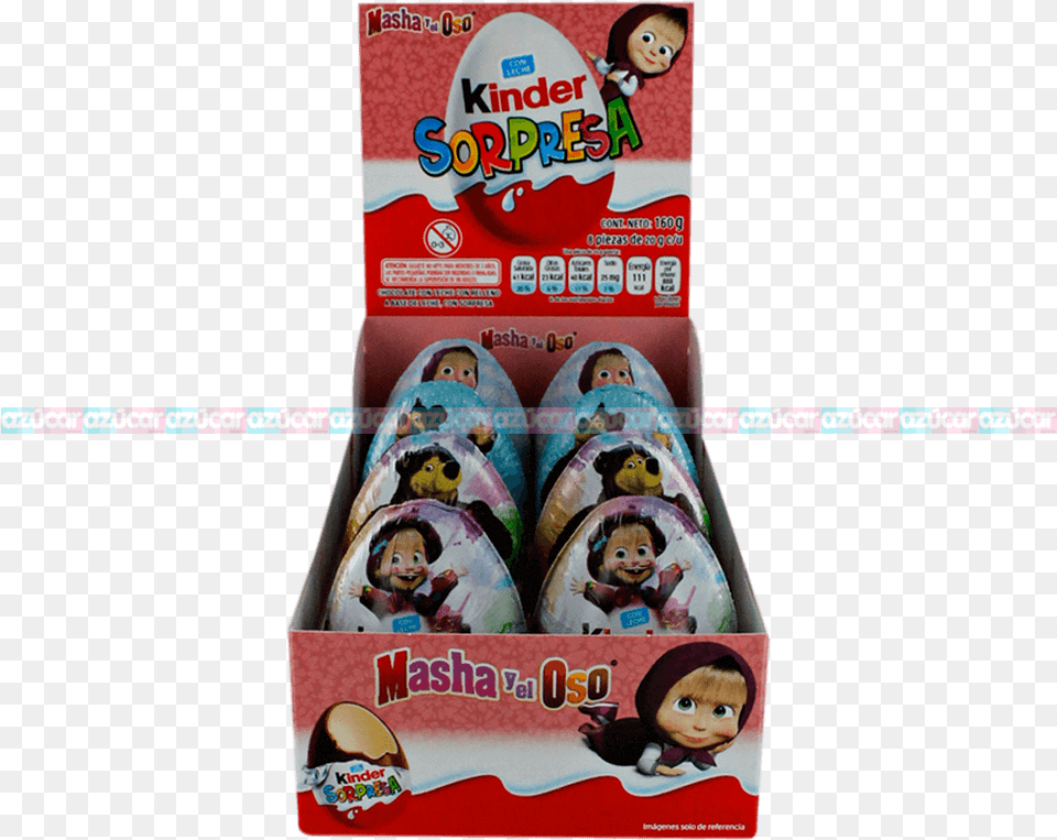 Ferrero Huevo Kinder Masha Y El Oso 128 Ferrero Kinder Surprise 3 Eggs Amp Toys Inside, Face, Head, Person, Baby Png