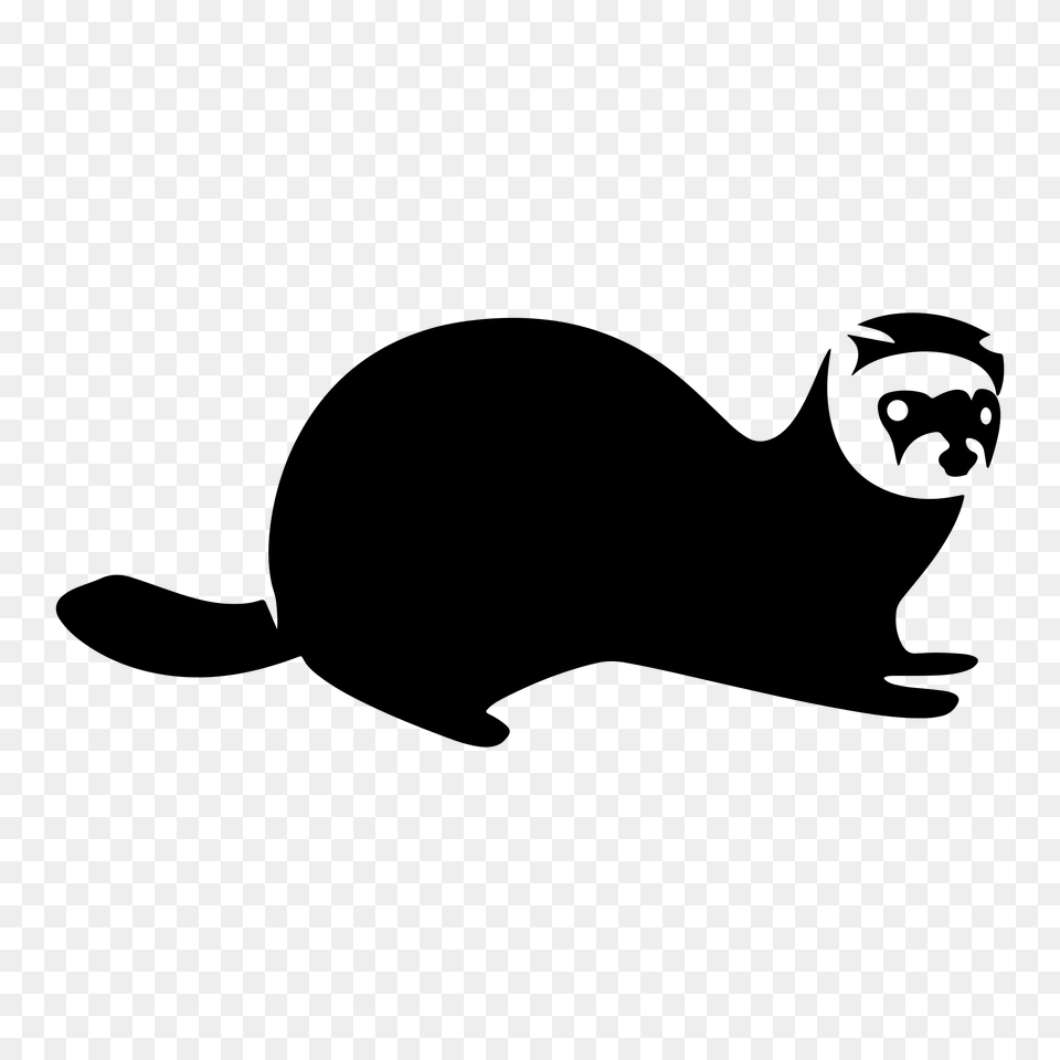 Ferret Icon, Gray Png Image