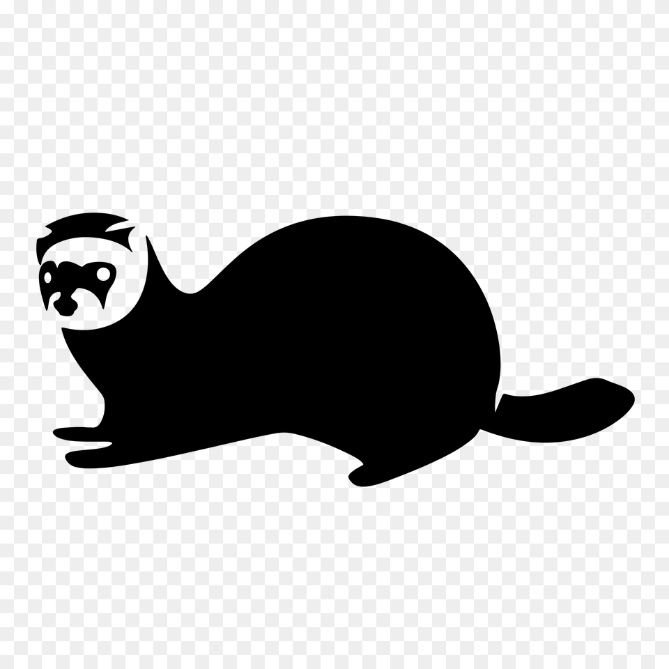 Ferret Icon, Gray Free Png
