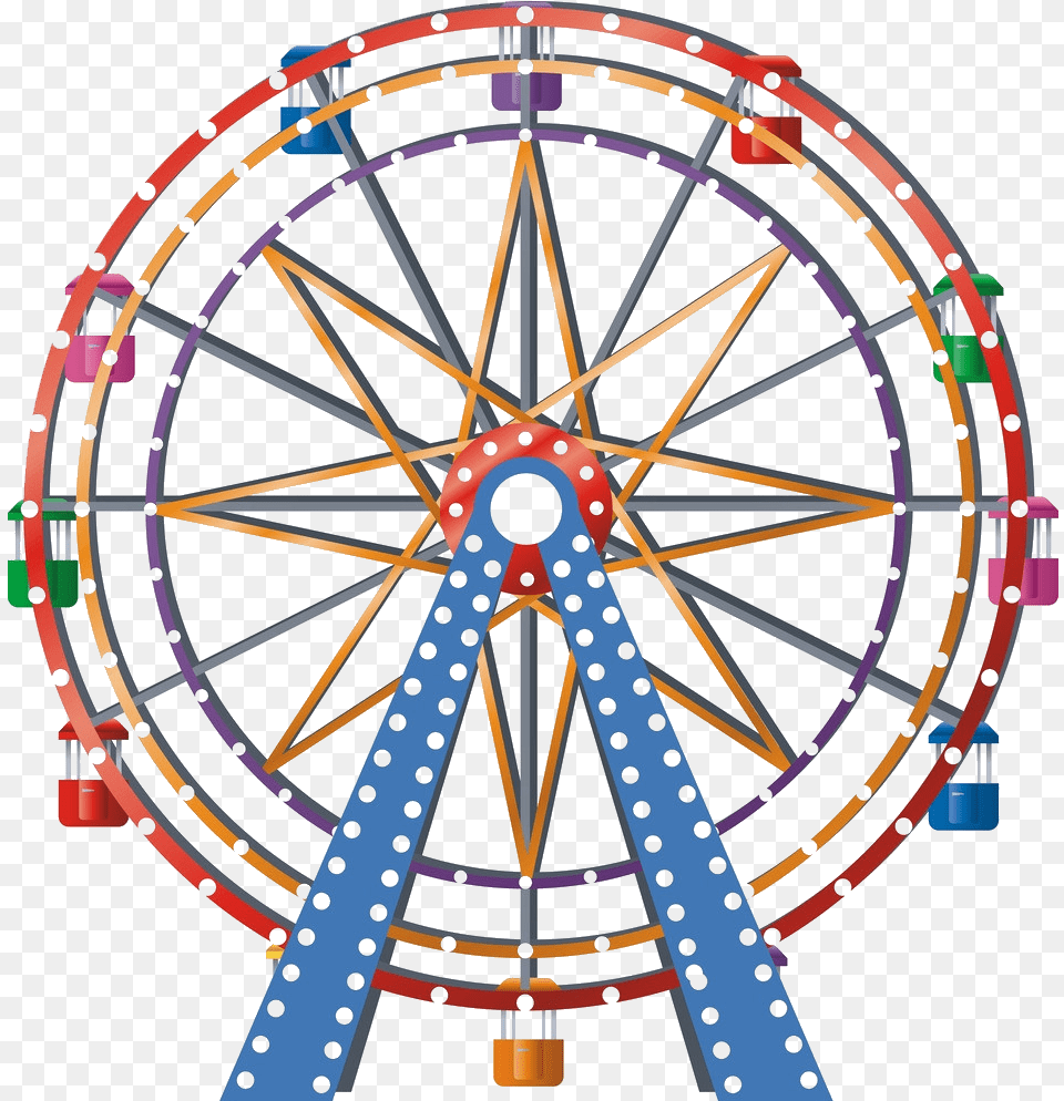 Ferris Wheel Car Clip Art, Amusement Park, Ferris Wheel, Fun, Machine Free Transparent Png