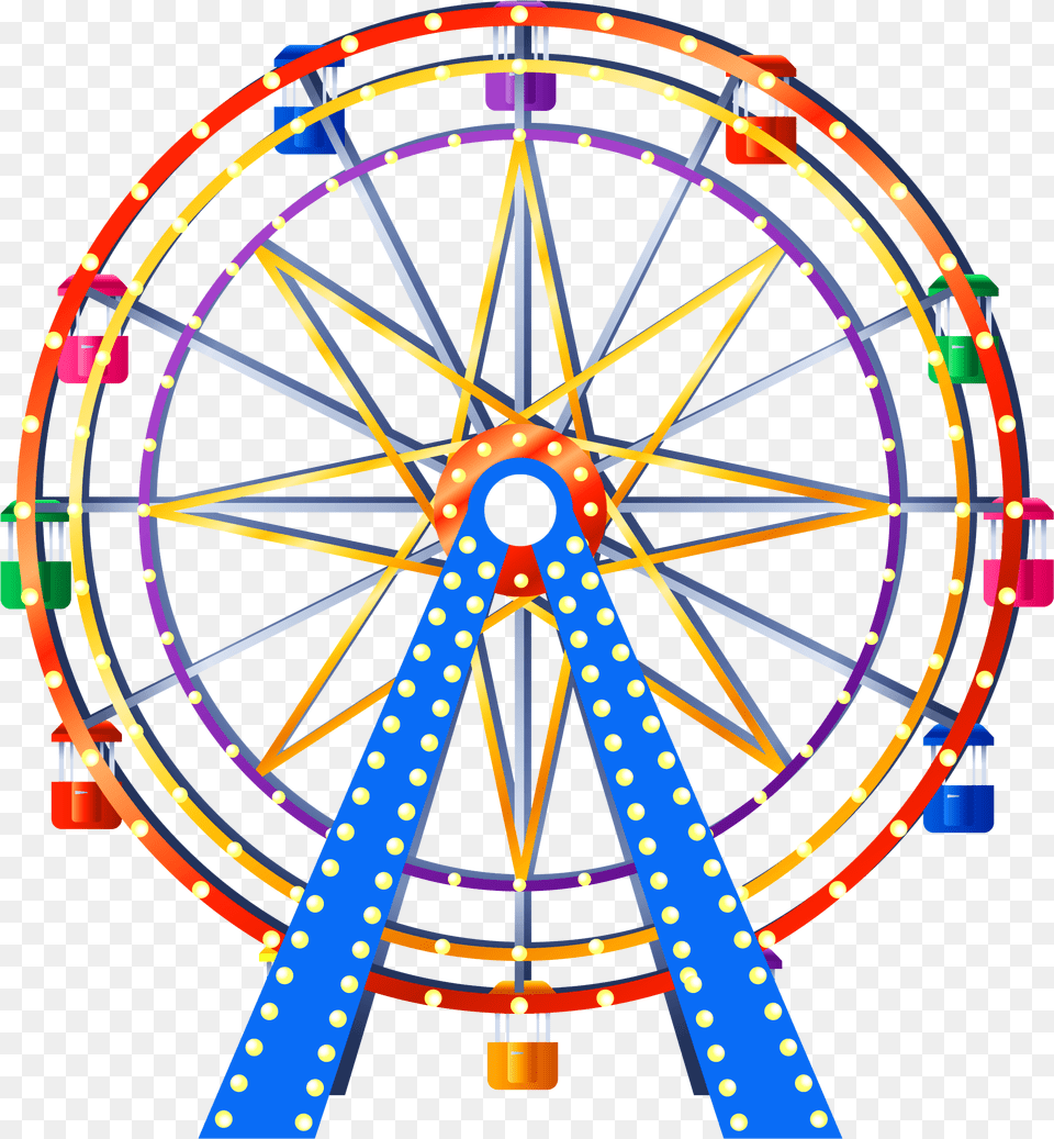 Ferris Wheel Clip Art, Amusement Park, Ferris Wheel, Fun, Machine Free Transparent Png