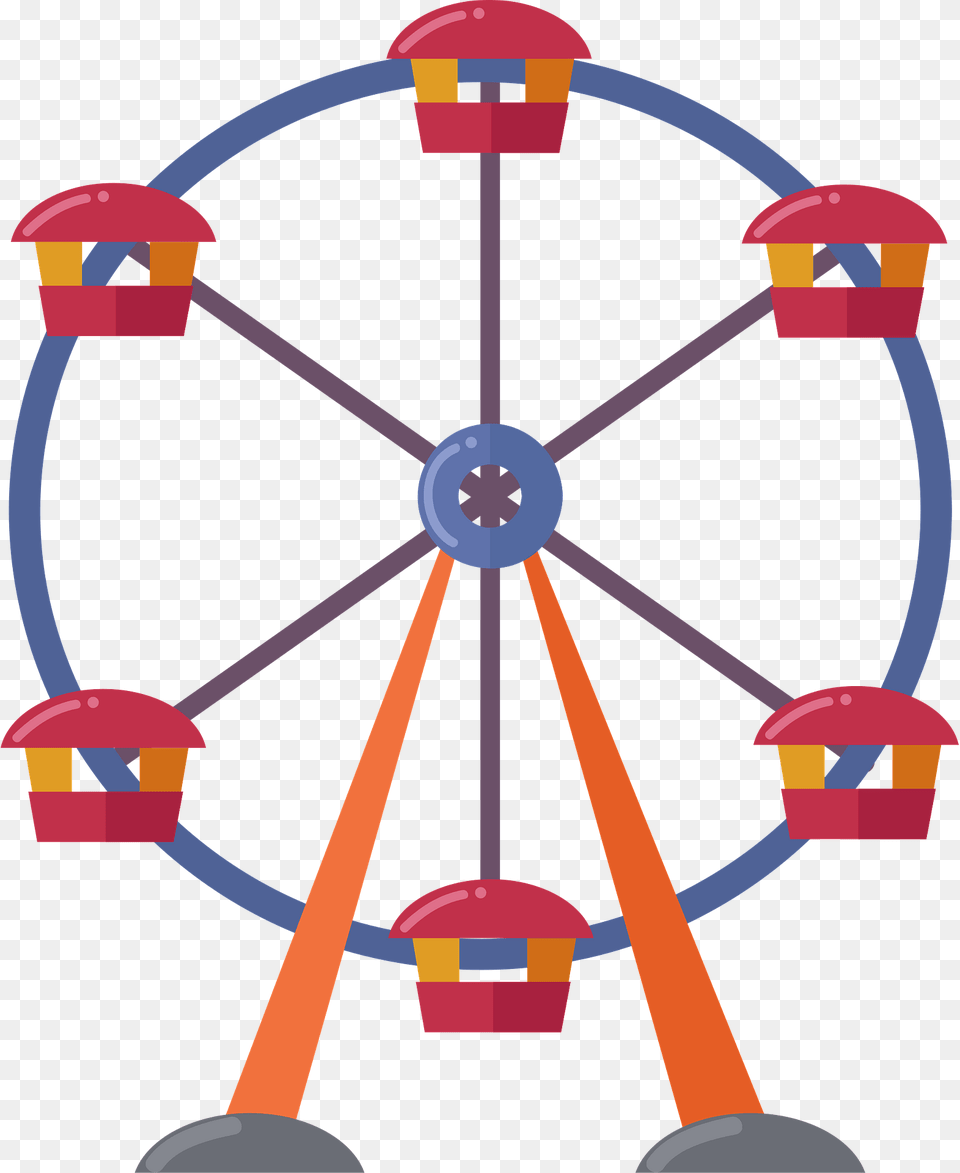 Ferris Wheel Clipart, Amusement Park, Ferris Wheel, Fun Free Png