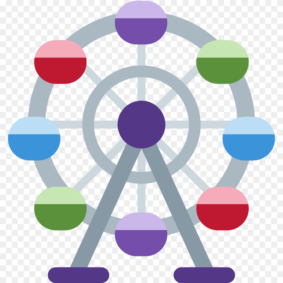 Ferris Wheel Emoji Clipart, Amusement Park, Ferris Wheel, Fun Png