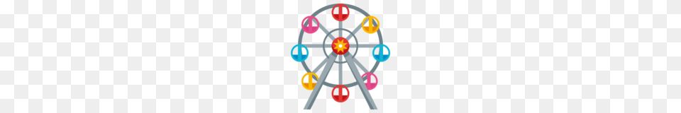 Ferris Wheel Emoji On Emojione, Amusement Park, Ferris Wheel, Fun Free Png