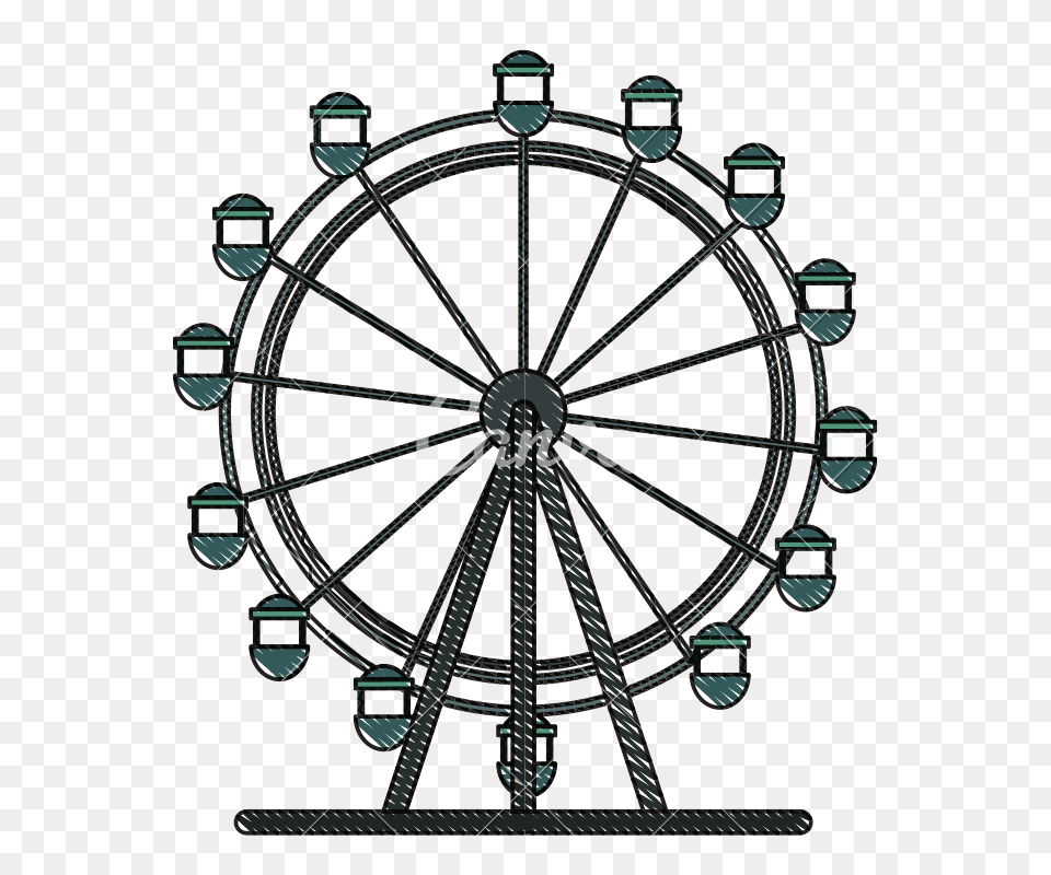Ferris Wheel Icon, Amusement Park, Ferris Wheel, Fun, Machine Free Png