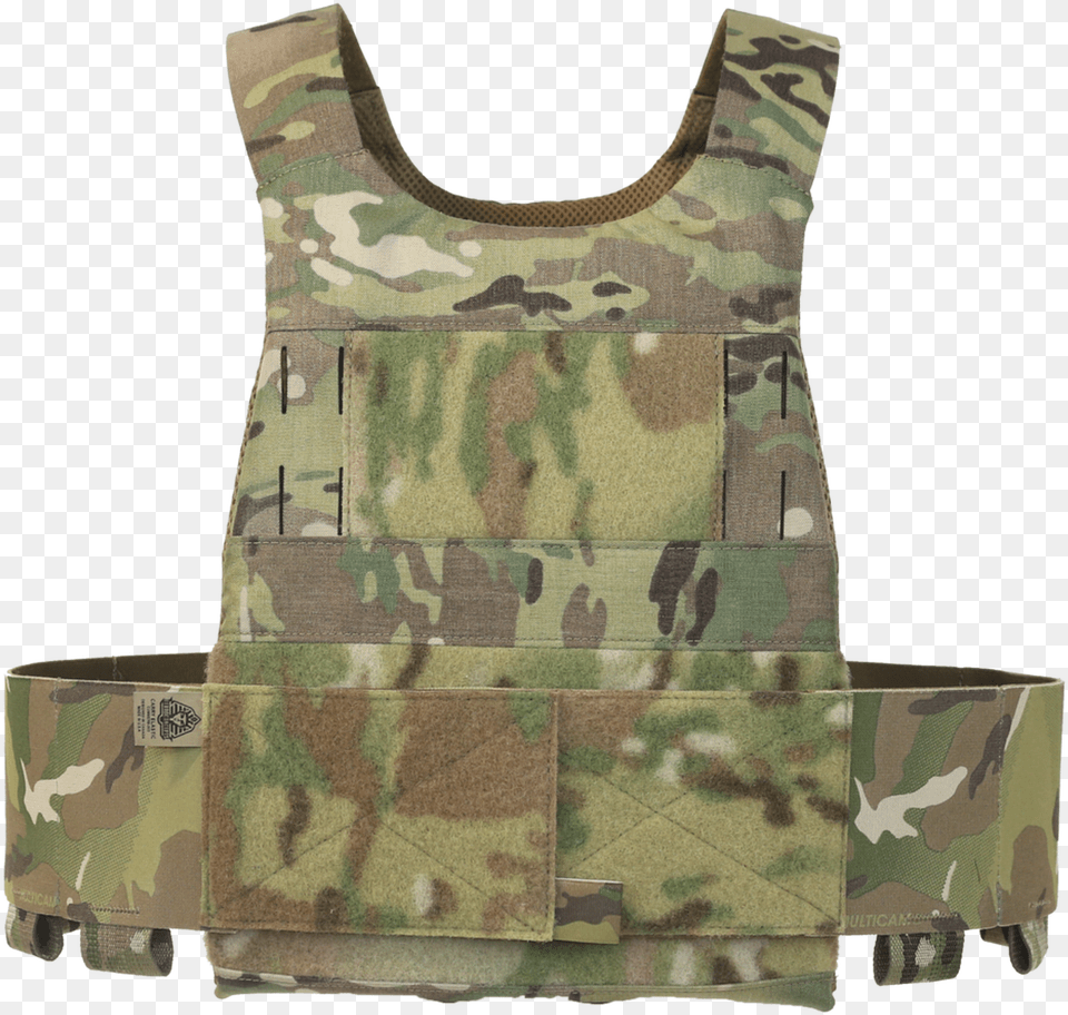 Ferro Concepts Slickster Multicam Plate Carrier Dangler Pouch, Clothing, Vest, Military, Military Uniform Free Png