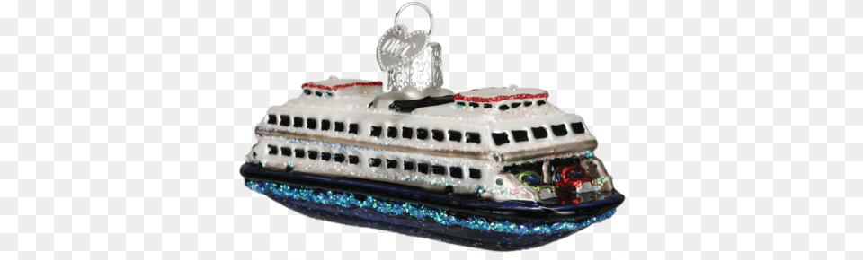 Ferry Boat Background Old World Christmas Ferry Glass Blown Ornament, Birthday Cake, Cake, Cream, Dessert Free Transparent Png