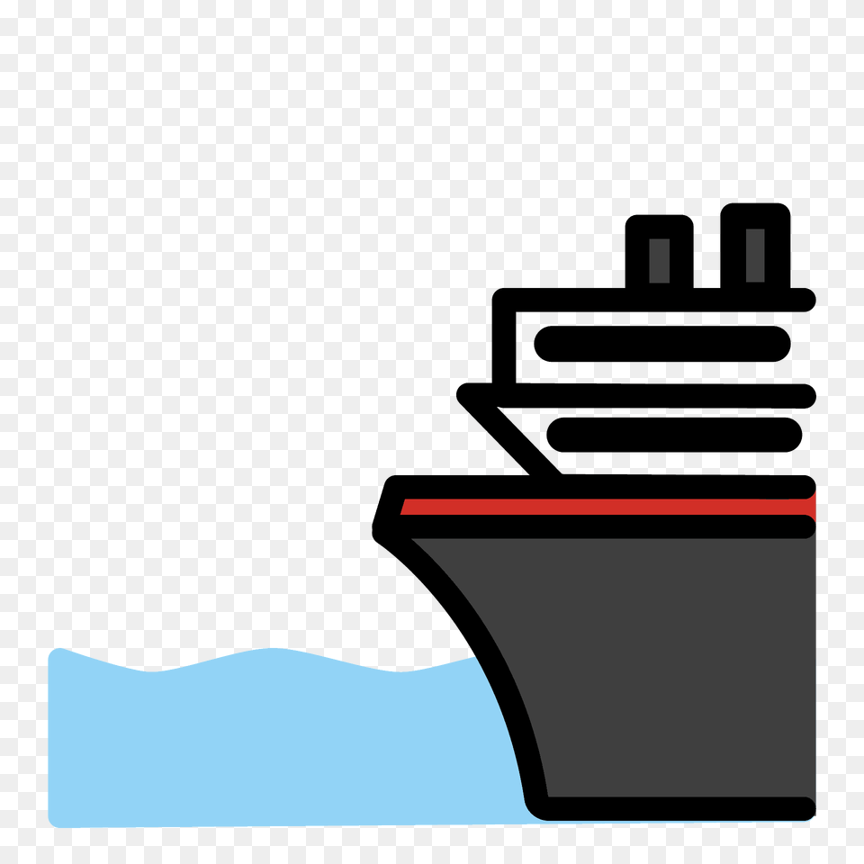 Ferry Emoji Clipart, Ship, Transportation, Vehicle, Cruise Ship Free Png Download