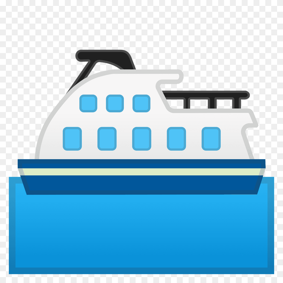 Ferry Emoji Clipart, Transportation, Vehicle, Yacht, Watercraft Png Image