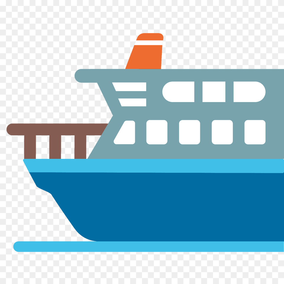 Ferry Emoji Clipart, Cruise Ship, Ship, Transportation, Vehicle Free Transparent Png